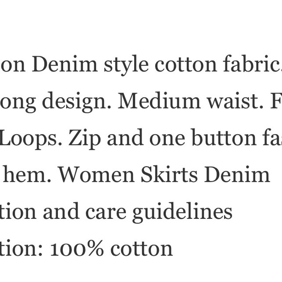 BNWT mango size xs jean skirt - Picture 5 of 5